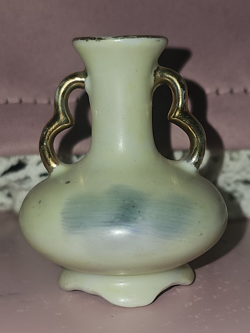 Vintage Mini Hand Painted Ceramic Japanese Vase - Picture 2 of 5